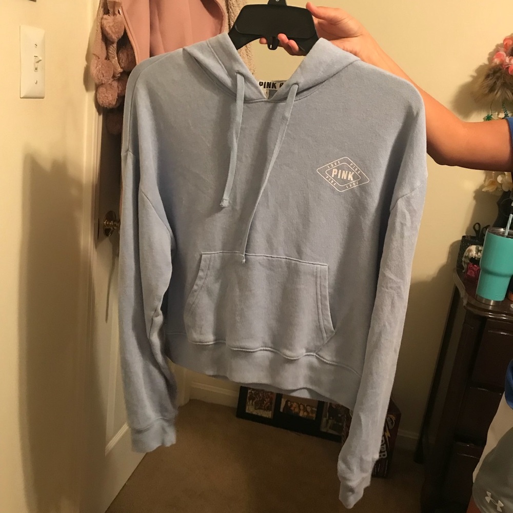 PINK cropped sweatshirt